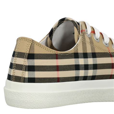 padded classic burberry sneakers.